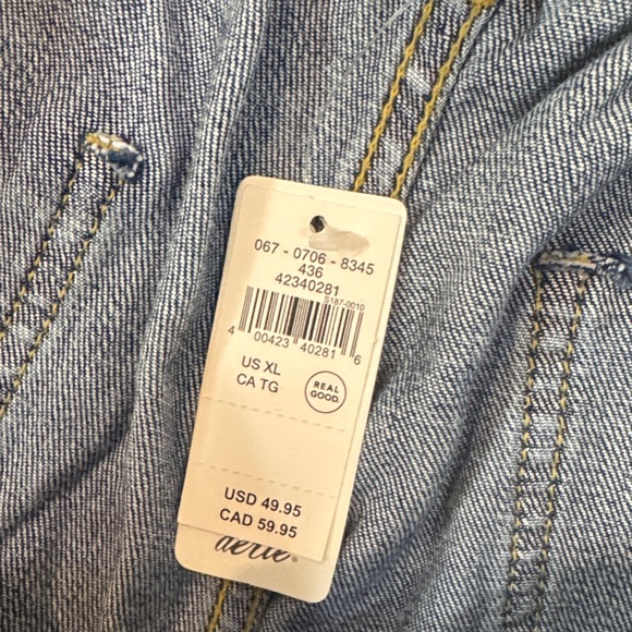 Aerie Indigo Distressed Jean Shorts / J116 - Picture 5 of 5